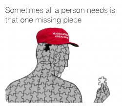 MAGA that one missing puzzle piece Meme Template