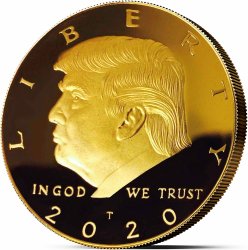 Donald Trump coin Meme Template