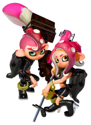 Octoling Boy and Girl Meme Template