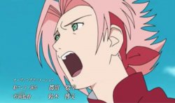 Sakura in Naruto Shippuden opening 2 Meme Template