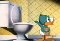 Tiny Toons Water Down the Hole Meme Template
