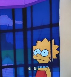 Lisa staring through a window Meme Template