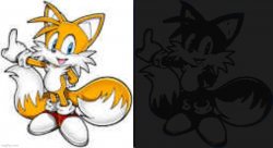 Miles «Tails» Prower Light and Dark Meme Template