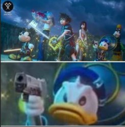 Kingdom Hearts Donald Zoom Meme Template