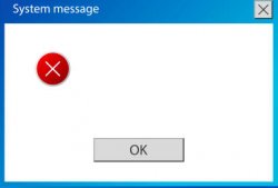 System Message Meme Template