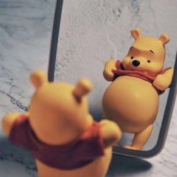 Pooh Mirror Meme Template