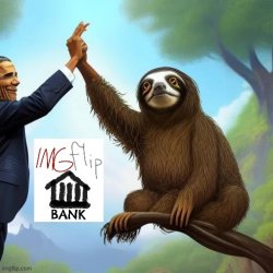Barack Obama sloth IMGFLIP_BANK Meme Template