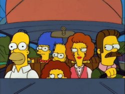 Simpsons Car Flanders Meme Template