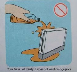 your wii is not thirsty Meme Template