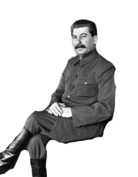Stalin sitting Meme Template