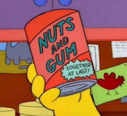 Nuts and gum Simpsons Meme Template