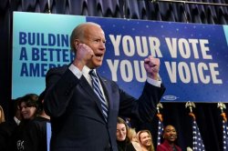 Joe Biden cheers the 2022 midterm elections Meme Template