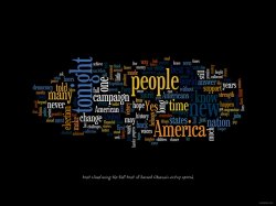 Barack Obama victory speech word cloud Meme Template