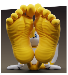 Tails Feet 3D Meme Template