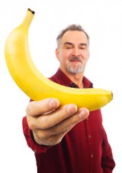 Man Offering TOP large banana JPP Meme Template