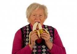 TOP Old woman senior bananas JPP Meme Template