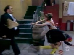 El Chavo del Ocho hits Señor Barriga accidentally after Quico do Meme Template