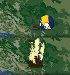 Bosnia go boom Meme Template