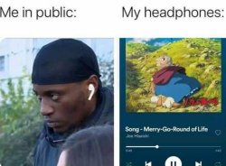 my headphones Meme Template