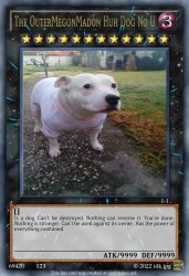 The OuterMegonMadon Huh Dog No U Meme Template