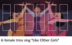 6 Female Trios Like Other Girls Meme Template