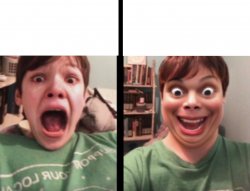 Screaming Kid Happy Kid Meme Template