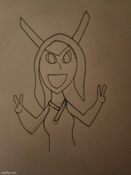 human sylceon drawn by inkmatas Meme Template