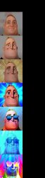Mr Incredible Becoming Canny 7 Phases Meme Template