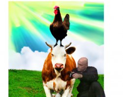 Joe and the cow Meme Template