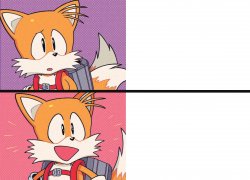 Tails Reaction Meme Template