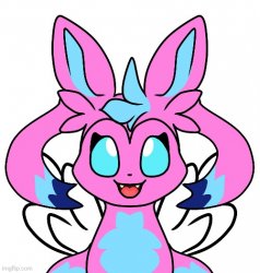 sylceon and kitty fusion drawn by saturn Meme Template