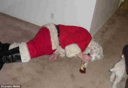 Drunk santa Meme Template