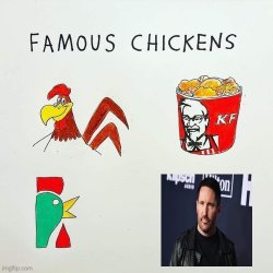 Famous chickens Meme Template