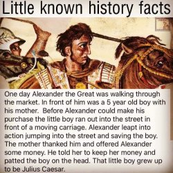 Alexander the Great saves Julius Caesar Meme Template