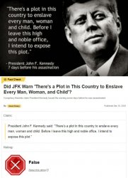 JFK quote debunked Meme Template