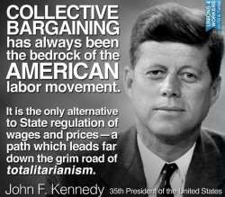 JFK quote collective bargaining Meme Template