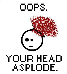 Your head asplode Meme Template