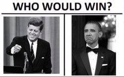 Who would win JFK vs Obama Meme Template