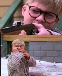 ralphie you'll shoot your eye out kid Meme Template