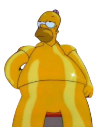 Giant Gold Homer Meme Template