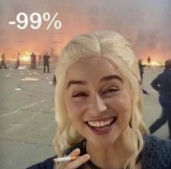 khaleesi smoking Meme Template