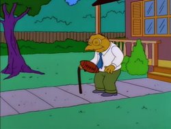 Moleman Simpsons football Meme Template