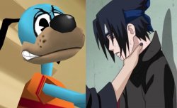 flippy choking sasuke Meme Template