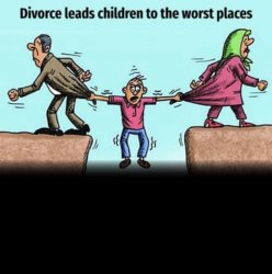 Divorce leads children to the worst places Meme Template