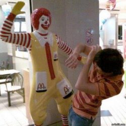 Ronald McDonald Attack Meme Template