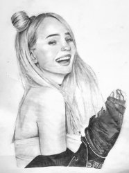 Kim Petras drawing Meme Template