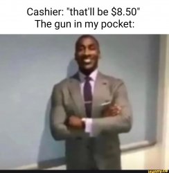 Cashier Meme Template