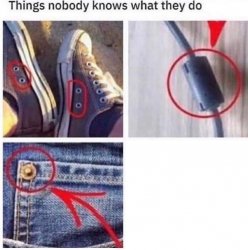 Things nobody knows what they do Meme Template