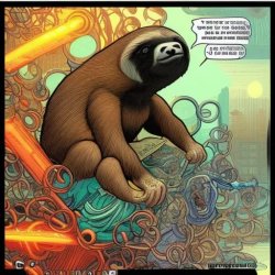“Two copywrongs don’t make a copyright,” Slothbertarian declared Meme Template