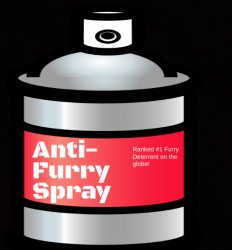 Anti Furry Spray Meme Template